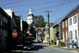 State house & East St. from Pinkney St. Annapolis, MD.