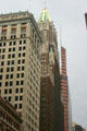 Looking up Light Street with First National Bank, Bank of America & Schaefer Towers. Baltimore, MD.