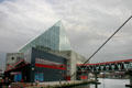 Building of National Aquarium on Baltimore inner harbor. Baltimore, MD.