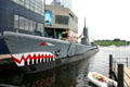 Submarine USS Torsk on Baltimore inner harbor. Baltimore, MD.