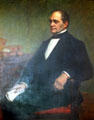 Portrait of Hannibal Hamlin by Alfred E. Smith in Maine State Capitol. Hamlin was Lincoln's Vice-President after serving as a Maine governor & congressman. Augusta, ME.