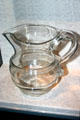 Clear glass pitcher signed H. Lilley probably by a South Boston firm in Maine State Museum. Augusta, ME.