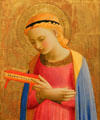 Virgin Annunciate tempura painting by Fra Angelico at Detroit Institute of Arts. Detroit, MI