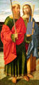St. Paul & St. James the Elder tempura painting by Cristoforo Caselli at Detroit Institute of Arts. Detroit, MI.