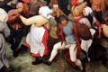 Detail of Wedding Dance painting by Pieter Bruegel the Elder at Detroit Institute of Arts. Detroit, MI.