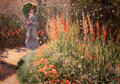 Gladioli painting by Claude Monet at Detroit Institute of Arts. Detroit, MI.