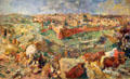 View of Jerusalem painting by Oskar Kokoschka at Detroit Institute of Arts. Detroit, MI.