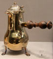 Silver coffeepot by I.B. of Metz, France at Detroit Institute of Arts. Detroit, MI