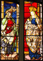 St. Wenceslas plus Virgin & Child stained glass windows from Stoke Poges, Buckinghamshire, England at Detroit Institute of Arts. Detroit, MI.