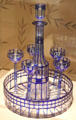 Glass liqueur set by Otto Prutscher of Vienna, Austria at Detroit Institute of Arts. Detroit, MI.
