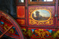 Painted scene on side of Concord Coach at Henry Ford Museum. Dearborn, MI.