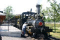 Tourist steam train ride at Greenfield Village. Dearborn, MI.