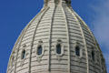 Windows around dome of Michigan State Capitol. Lansing, MI.