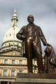 Statue of Austin Blair Civil War Governor of Michigan at State Capitol. Lansing, MI.