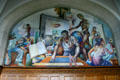 Arts & science mural by Charles Pollock in Auditorium at Michigan State University. East Lansing, MI.