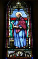 Stained-glass window of St. Hieronymus in Great Hall at St. John's University. Collegeville, MN.