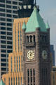 Minneapolis City Hall clock tower & Qwest tower. Minneapolis, MN.