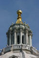 Minnesota State Capitol cupola atop dome. St. Paul, MN.