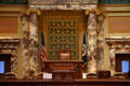 Front of Senate chamber in Minnesota State Capitol. St. Paul, MN.