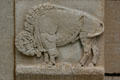 Bison relief carved on Mayo Clinic Plummer Building. Rochester, MN.