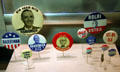 Harriman & Stevenson Presidential election campaign buttons at Truman Museum. Independence, MO.
