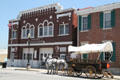Old Independence Fire Station with horse-drawn tourist wagon. Independence, MO.