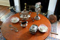 Tea service at General Daniel Bissell House. St. Louis, MO.