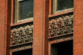 Terra cotta panels below window of Wainwright Building. St Louis, MO.