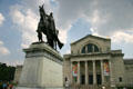 Equestrian statue of Saint Louis, King of France, before St. Louis Art Museum. St Louis, MO.