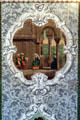 Image of Turkish scene on folding screen at Campbell House Museum. St. Louis, MO.