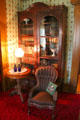 Bookcase & chair in study at Chatillon-DeMenil Mansion. St. Louis, MO.
