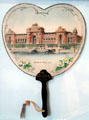 Palace of Liberal Arts souvenir fan from 1904 Louisiana Purchase Exposition at Chatillon-DeMenil Mansion. St. Louis, MO