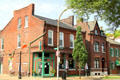 Pub & heritage buildings at corner of Cherokee & Lemp Streets in Historic District. St. Louis, MO.