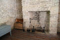 Fireplace in summer kitchen at Ulysses S. Grant NHS. St. Louis, MO.