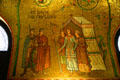 Saint Louis the crusader mosaic at St. Louis Cathedral. St Louis, MO.