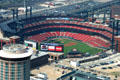 Busch Stadium from above. St Louis, MO.