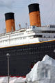 Titanic Museum sits next to model ice berg. Branson, MO.