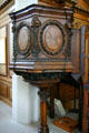 Pulpit of Christopher Wren's Church of St. Aldermanbury at Westminster College. Fulton, MO.