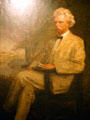 Portrait of Mark Twain by Andrew Zylinski at Mark Twain Museum. Hannibal, MO.