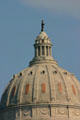 Dome with statue of Ceres atop Missouri State Capitol. Jefferson City, MO.