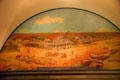 Old Saint Genevieve - Settled 1735 mural by Oscar Edmund Berninghaus at Missouri State Capitol. Jefferson City, MO.