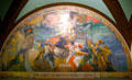 The Navy Guarded the Road to France mural by Henry Reuterdahl at Missouri State Capitol. Jefferson City, MO.