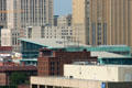 Kansas City Star Press Pavilion on skyline. Kansas City, MO.