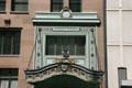 Entrance overhang of Commerce Bank & Trust Company. Kansas City, MO.