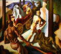 Over the Mountain painting of American Historical Epic series by Thomas Hart Benton at Nelson-Atkins Museum. Kansas City, MO.