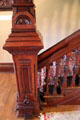 Newel post at Vaile Mansion. Independence, MO.