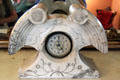 Marble mantle clock with wing shapes at Vaile Mansion. Independence, MO.