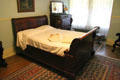 Sleigh bed at Lewis-Bingham-Waggoner House. Independence, MO.