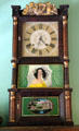 Mantle clock with painted scenes at Lewis-Bingham-Waggoner House. Independence, MO