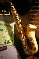 Charlie Parker's plastic saxophone at American Jazz Museum. Kansas City, MO.
